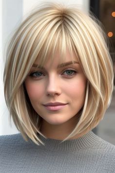 29+ Shag Haircuts Blonde 4 Bangs With Medium Hair, Chin Length Hair, Bob Haircut For Fine Hair