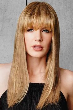 Fringe Top of Head Bang Hair Piece by Hairdo Human Lace Front Wigs, Blonde Fringe, Eva Gabor, Best Wig Outlet, Wig Companies, Frontal Hairstyles, Fringe Top, Head Piece, Hair Toppers