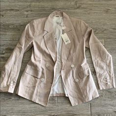 Nwt A New Day Light Tan Career Blazer From Target. Fully Lined. Size 4 - 18” From Armpit To Armpit, 25” From Top To Bottom. Brand New With Tags, No Flaws, Never Been Worn. Spring Button-up Blazer With Buttons, Spring Single Button Button-up Outerwear, Classic Spring Blazer With Snap Buttons, Tailored Spring Blazer, Classic Spring Blazer With Buttons, Tailored Blazer With Buttons For Spring, Tailored Buttoned Blazer For Spring, Tailored Spring Blazer With Snap Buttons, Spring Neutral Outerwear With Buttons