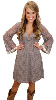 Chic Stretch Lace Dress, Chic Stretch Lace Dress With Lace Trim, Spring Stretch Lace Dress With Scalloped Lace, Stretch Lace Dress With Scalloped Lace, Cute Country Dresses, Country Concert Outfit Winter, Concert Outfit Winter, Semi Formal Outfits, Country Wear