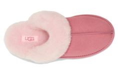 (WMNS) UGG Scuffette II 'Horizon Pink' 1106872-HNPN Pink Slippers Aesthetic, Pink Ugg Slides, Light Pink Uggs, Uggs Pink, Pink Ugg Slippers, Cute Uggs, Women In The Workplace, Ugg Scuffette, Pink Uggs