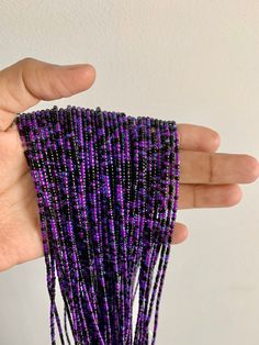 Dusk Lilac Waist Beads - African Waist Beads - Waist Beads - Body Beads - waistbeads - Belly Chain - Waist Beads Inspiration, Waistbead Design Ideas, Faceted Round Beads For Festival, Black Beaded Necklaces For The Beach, Adjustable Purple Faceted Beads, Faceted Beaded Bracelets For Party, Multicolor Faceted Beads For Jewelry Making, Faceted Beaded Bracelet For Party, Faceted Oval Beads For Festival