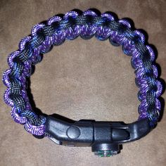 This Survival Bracelet Is Handcrafted By Crownscreations. Clip Is 5/8 And Paracord Is Military Grade 3 With Working Load Of 550lbs. Cord Has 7 Strings. Clip Has Fire Starter,Scraper, Compass, Whistle. Bracelet Is Approximately 8" And Cord Is 16 Feet. Survival Bracelet, Fire Starters, Paracord, Womens Jewelry Bracelets, Blue And Purple, Women Jewelry, Purple, Blue, Women Shopping