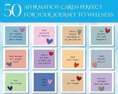 the 50 affirmation cards perfect for your journey to wellness