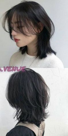 Long Wolf Cut, Long Wolfcut Haircut With Bangs, Short Hair Cuts For Round Faces, Wolf Haircut, Haircut Wavy, Short Hair Tomboy, Korean Short Hair, Haircut Straight, Layered Haircuts For Medium Hair