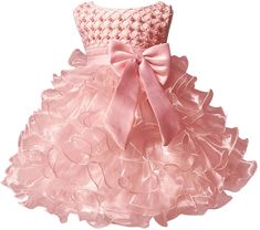 PRICES MAY VARY. This Lovely Pink Pageant Dress for your Little Baby Girl to Ware Beautifully and Comfortably as Flower Girl on Wedding , Or Birthday , First Communion, Ceremony, Baptism, Pageant and Holiday Parties. All our dresses are made with soft cotton Lining to be comfortable on your baby’s delicate skin. The materials used are durable, reliable, and of the highest quality. This Dress Featured with 6 layers of Ruffles rounded and Front upper part decorated with pearls above the waist . Lo Pink Pageant Dress, Baby Dress Wedding, Toddler Birthday Dress, Active Wear Dresses, Wedding Flower Girl Dresses, Kids Designer Dresses, Wedding Flower Girl, Wedding Flower