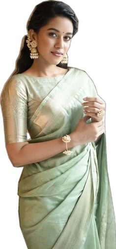 Mirnalini Ravi, Green Blouse Designs, Saree Wearing Styles, Sari Blouse Designs