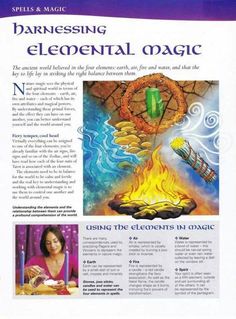 Elemental Magick, Elemental Magic, Witch Magic, Wiccan Spells, Spells Witchcraft