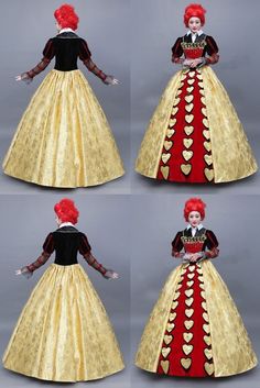 Brand New Alice in Wonderland The Red Queen Cosplay Dress Halloween Witch Costumes For Women Halloween Witch Costumes For Women, Red Queen Cosplay, Witch Costumes For Women, Halloween Witch Costumes, Witches Costumes For Women, Queen Cosplay, The Red Queen