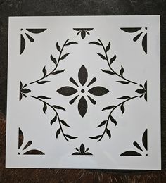 COTTAGE Garden Tile Stencil - Floor Stencil - Floor Painting - Wall Stencil | Superior Stencils Floor Stencils Patterns, Stenciled Concrete Floor, Stencil Floor, Floor Stencil, Floor Stencils, Stencil Concrete, Stencil Patterns Templates, Tile Painting, Tile Stencils