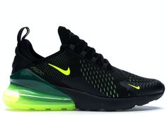 Check out the Nike Air Max 270 Black Volt Oil Grey available on StockX Clarks Shoes Mens, Air Max 270 Black, Nike Air Max 270 Black, Mens Grey Shoes, Nike Clothes Mens, Nike Clothes, Futuristic Shoes, Rainbow Sneakers, Sneakers Nike Air Max