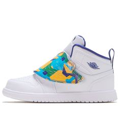 Nike Sky Jordan 1 TD White Multi Infant/Toddler Shoes Air Jordan 1 Court Purple, Jordan 1 Court Purple, Gifts For Newborns, Baby #5, Round Toe Heels, Newborn Baby Gifts, Rich Girl, Purple Fashion, Baby Size