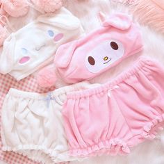 Kawaii Pajamas, Tube Top And Shorts, Girl Pajamas, Cute Pajama Sets, Cute Bras, Cute Pajamas, Velvet Top, Pajamas Set, Cute Plush