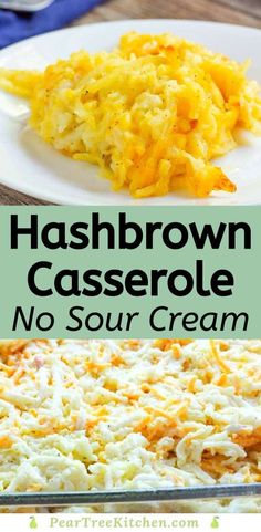 hashbrown casserole no - sour cream is the perfect side dish for any meal