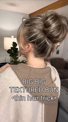 Volume Bun, Hair Updos Tutorials, Easy Care Hairstyles, Hair Mistakes, Guest Hair, Haute Hair, Hair Tutorials Easy, Hair Up Styles, Bun Hairstyles For Long Hair