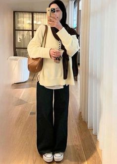 #fits #outfits #style #oversized #like #hijab #like Comfortable Hijab Outfits, Chic Hijabi Outfits, Hijabi Flannel Outfit, Hijab Uni Outfits, Everyday Hijab Outfit, Outfits For Hijabi Girl, Uni Fits Hijabi