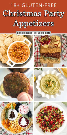 Get ready to be inspired with my list of 18 gluten-free holiday appetizers that will easily please a crowd. No gluten needed! Gluten And Dairy Free Appetizers Christmas, Christmas Sides Gluten Free, Christmas Appetizer Gluten Free, Christmas Food Ideas Gluten Free, Gluten Free Christmas Dinner Menu Ideas, Gf Df Christmas Appetizers, Allergy Friendly Appetizers, Gluten Free Asian Appetizers