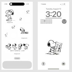 two screens showing the same cartoon character on their phone, one with an image of a dog