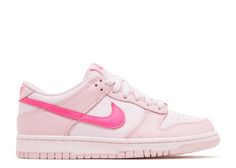 Low-top Dunks in three shades of pink. Nike Dunk Low Triple Pink, Pink Dunks, Summer Collection Men, Dunks Outfit, Jordan Yeezy, Search Pins, Flight Club, Nylon Pants, Cute Nike Shoes