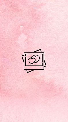 a pink background with black lines and a heart in the middle on top of it