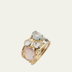 Ippolita ring from the Rock Candy® collection Approx. size 7 Polished 18-karat yellow gold Prasiolite, rose quartz, citrine and blue topaz Imported Luxury Yellow Gold Rings With Natural Stones, Luxury Multi-stone Moonstone Ring, Luxury Multi-stone Moonstone Ring In Yellow Gold, Luxury Gold Multi-stone Moonstone Ring, Luxury Multi-stone Gold Moonstone Ring, Ippolita Ring, Prasiolite Ring, Ippolita Jewelry, Candy Collection