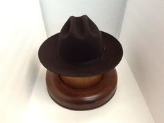 Stetson Cowboy Hat 6X Beaver Felt Chocolate Open Road With Hat Brush Cleaner Since 1865 The John B. Stetson Company Has Been Devoted To Producing The Finest Hats In The World. Our 6X Fur Felt Hat Is A Prime Example Of Our High Quality. Quality: 6X Color(s): Chocolate Size: 6 3/4 - 7 3/8 Brim(s): 2 3/4" Profile: 05 Crown: 4" Comments: Two Cord Trim This is the Stetson 6X Open Road rancher fur cowboy hat popularized by presidents Truman, Johnson, and Eisenhower. Fur cowboy hat features 2 3/4" boun Open Road Hat, Felt Chocolate, Stetson Cowboy Hats, John B, Stetson Hat, Open Road, Felt Hat, Hat Band, Cowboy Hat