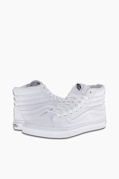 Vans Skate Classics Sk8-Hi - 7 Very Best White Sneakers for Women