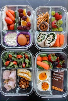 Explore four delicious variations of a high-protein box that are both satisfying and easy to prepare. Perfect for meal prep or a quick, nutritious snack, these options are packed with flavor and designed to keep you energized throughout the day. Easy High Protein Work Lunch, Food To Work Ideas, School Lunchbox Aesthetic, High Protein Lunchbox Ideas, High Protein Bento Box Lunch For Adults, High Protein School Lunches, Packed Lunch Aesthetic, Food For Work, Snack Box Ideas