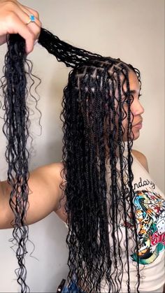 Knotless Braids With Human Hair, Braids With Human Hair, Bohemian Knotless Braids, Bohemian Braided Hair, Bohemian Knotless, Soft Locs, Vacation Hairstyles