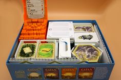 an open box filled with lots of different types of food in it's trays