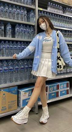 Mode Indie, Mode Purple, Rok Outfit, Mode Ulzzang, Outfit Korean Style, Outfit Korean, Korean Casual Outfits, Korean Girl Fashion, Pointe Shoes