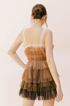 Tiered Tulle Dress, Thanksgiving Clothes, Thanksgiving Dress, Tulle Mini Dress, Ruffle Mini Dress, Fabric Details, Party Dresses For Women, Tulle Dress, Dresses Xs