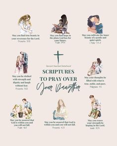 Scriptures to pray over your daughter(s) & son(s) 🙏🏼💕 >>> Tag + share with your daughter/sons, daughter figures/son figures, and grandkids. Let them know you’re praying for them!💛 Scriptures To Pray, Biblical Advice, Ocean Scent, Learn The Bible, Biblical Parenting, S Tag, Biblical Womanhood, Bible Study Guide