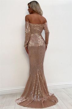 Fitted Long Sleeve Off Shoulder Dress For Prom, Off-shoulder Party Gown, Glamorous Floor-length Off-shoulder Dress, Off-shoulder Gown For Prom Season, Off-shoulder Evening Dress, Elegant Long Sleeve Off Shoulder Dress For Prom, Off Shoulder Dress For Banquet Prom Season, Off-shoulder Maxi Dress For Prom Season, Evening Dresses Elegant Long