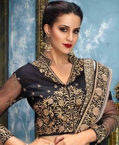 Designer Blouse Designs, New Fashion Saree, Silk Kurti Designs, Kalamkari Blouse