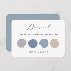 a card with the colors of grey, blue and gray on it that says dits - ede