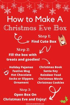 how to make a christmas eve box step by step instructions and printables for kids