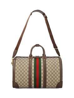 Dimensions: Width: 44.5cm, Height: 25cm, Depth: 29cm 100% Canvas Made in Italy Designer Model Number: 7246429C2ST Designer Colour: 8746 Gucci Gucci, Gucci Bags, Travel Gear, Bago, Travel Luggage, Luggage Bags, Gucci Bag, Duffle Bag, In Italy