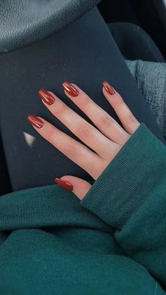 30 Bright & Beautiful November Nails Colors Trending in 2024 Red Orange Nails, Orange Acrylic Nails, Money Nails, Orange Nail Designs, August Nails, Simple Fall Nails, September Nails