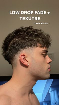 Low Taper With Straight Hair, Textured Drop Fade, Haircut For Textured Hair, Men Faded Hair Styles, French Taper Fade, Low Drop Taper Fade, Short Low Fade Haircut Men, Low Fade Messy Top, Best Haircuts 2023