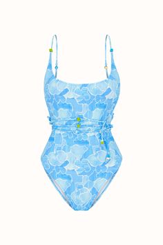 -Bonboned swimwear with adjustable lacing detail. 80%PA 20%EA Model dimensions: Height: 178 cm / 70 inches Chest: 84 cm / 33 inches Waist: 61 cm / 24 inches Hip: 89 cm / 35 inches The product on the model is size S Aquamarine, One Piece, Lace