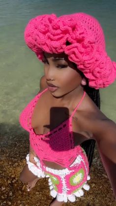 View this Snap from BEEAUTY GODDESS on Snapchat! Crochet Outfits Black Women, 2k Subscribers, Small Crochet Gifts, Crochet Beach Wear, Beautiful Photoshoot Ideas, Crochet For Beginners Blanket, Stylish Summer Outfits