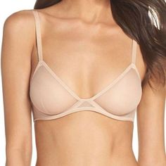 Nwt $38 Msrp Size 32c Color: Nude Lightweight Support Triangle Cut Single Hook And Eye Closure Adjustable Straps Mesh Classic Underwire Bra For Spring, Burgundy Bra, Free People Bra, White Lace Bralette, Free People Bralette, White Bralette, Black Lace Bralette, Bralette Crop Top, Free People Intimates