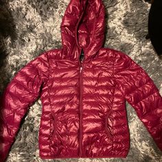 Super Cute Puffy Jacket In A Beautiful Dark Pink Color. Great For Colder Temps But Also Lightweight Enough For Milder Weather - Perfect For Fall! Foldable Into Transport Bag For Compact, Easy Travel. Forever 21 Hooded Fall Outerwear, Forever 21 Hooded Outerwear For Fall, Hooded Forever 21 Outerwear For Fall, Trendy Hooded Outerwear From Forever 21, Casual Forever 21 Winter Outerwear, Forever 21 Casual Winter Outerwear, Casual Winter Outerwear From Forever 21, Casual Winter Outerwear By Forever 21, Forever 21 Fitted Winter Outerwear