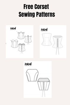 the instructions for sewing corset