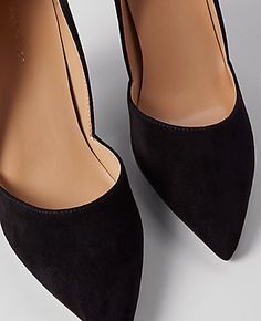 Artfully contoured, our rich suede pumps elevate any ensemble. Pointy toe. Padded footbed for complete comfort. 3 1/4" heel.,Imported:Imported,Fabrication:Suede Azra Suede Pumps by Ann Taylor Size regular - 10 Black Women's High, High, Heels, Pumps, Footwear, Suede High High Heels, Black Suede Pumps, Heels Pumps, Suede Pumps, Black Suede, Ann Taylor, High Heels, Pumps, Heels