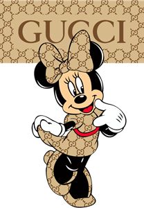 an image of a mickey mouse with gucci on it