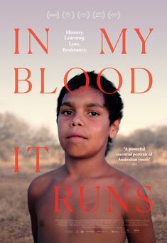 the poster for in my blood it runs shows a young boy with no shirt on