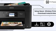 an epson printer with instructions on how to install and use the inkjetr