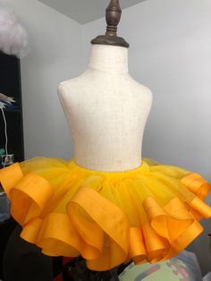 Ribbon trimmed tutu Spring Balletcore Tutu Dress With Ruffles, Fitted Tutu Dress With Ruffles For Costume Party, Spring Costume Party Tutu Dress With Ruffles, Spring Tutu Dress With Ruffles For Costume Party, Spring Ruffled Tutu Dress For Costume Party, Spring Dance Tutu Dress With Stretch, Spring Tutu Dance Dress, Stretch Tulle Tutu Dress With Ruffles, Yellow Tutu Dress With Tulle Skirt For Spring